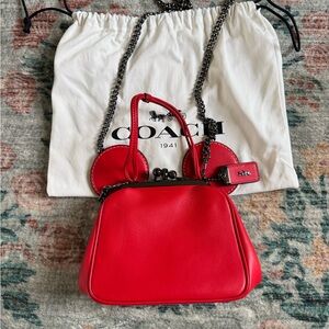Coach Mickey Mouse leather handbag